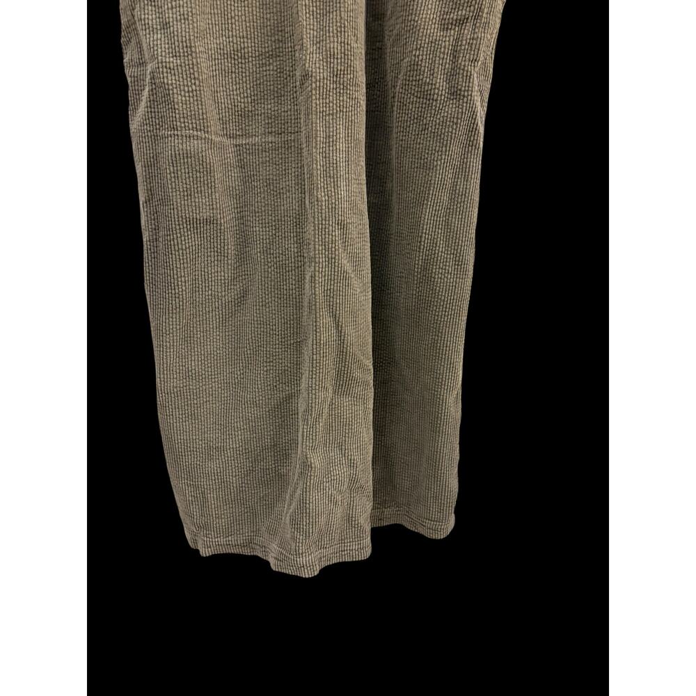 Eddie Bauer Corduroy Bib Dress 100% Cotton L Side Pockets Minimalist Simple - Picture 2 of 9